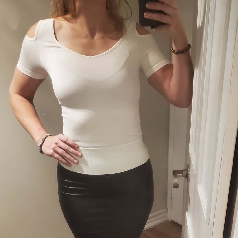 Brand new without tag cold shoulder top